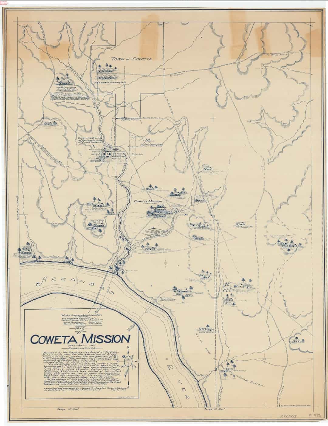 1843-Coweta-Mission-map